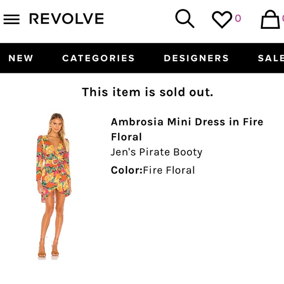 Ambrosia Mini Dress W/ Belt in Fire Floral - Picture 4 of 13